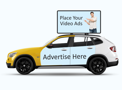 cab with advertisement delhi