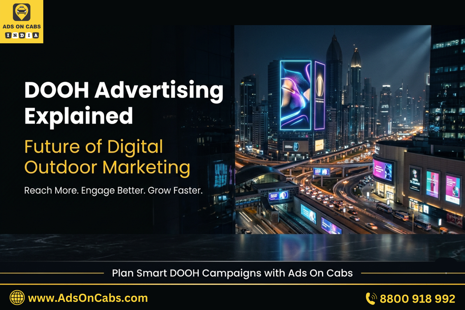 DOOH Advertising Explained: The Future of Digital Outdoor Marketing in India