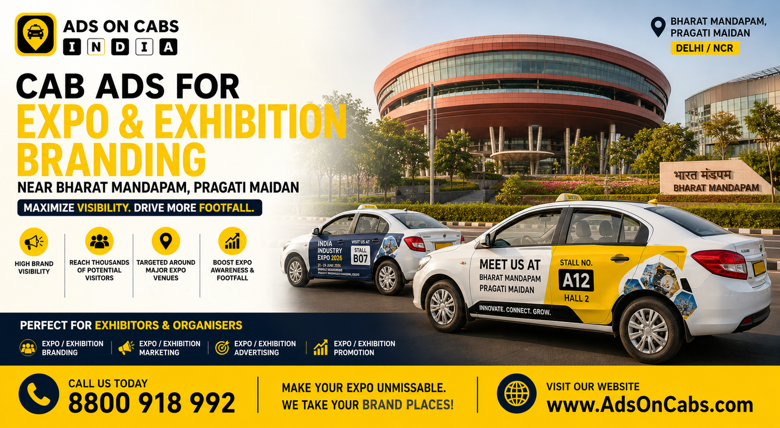 cab ads for expo and exhibition branding