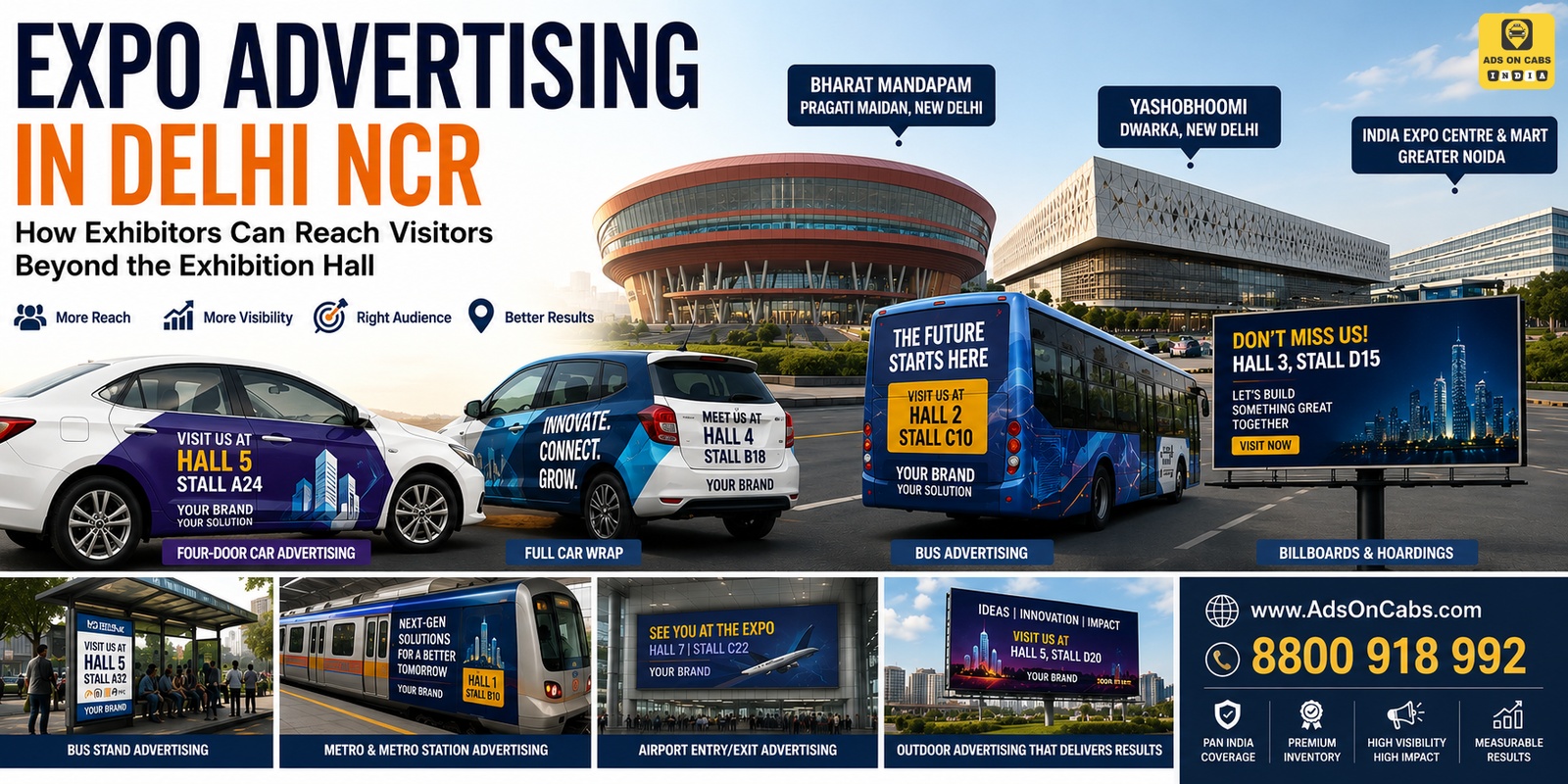 Expo Advertising in Delhi NCR: Proven Outdoor Advertising Ideas for Expo Exhibitors