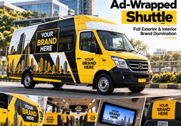 360° Shuttle Advertising in Delhi NCR, Dwarka, Noida & Gurugram